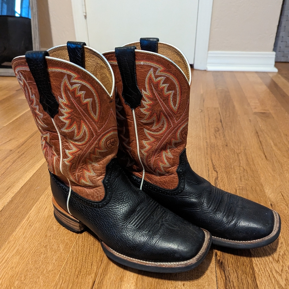 Ariat Men's Quickdraw Western Boots - Black Size 8.5 d